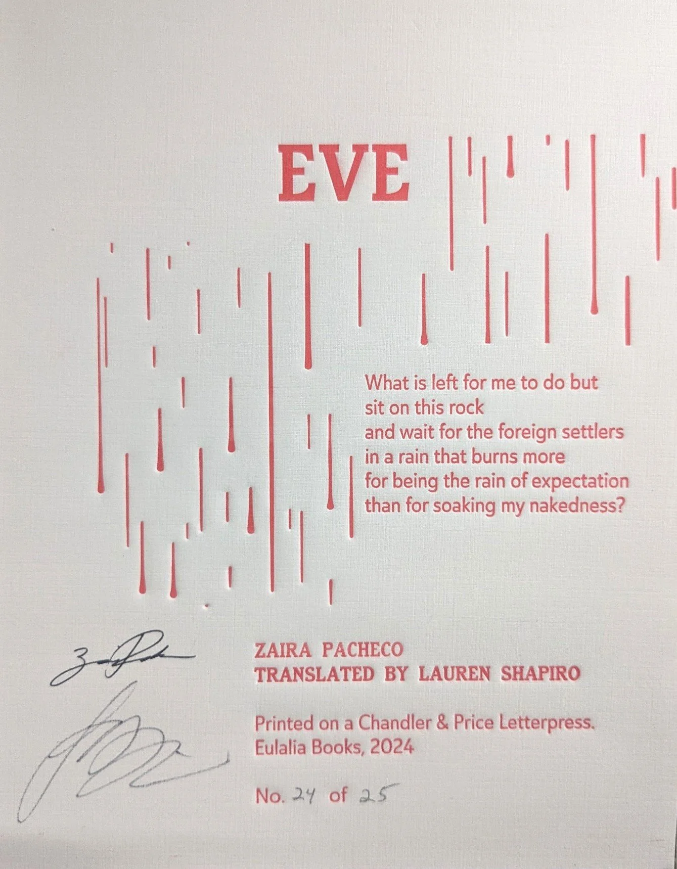 Eve — Eulalia Books